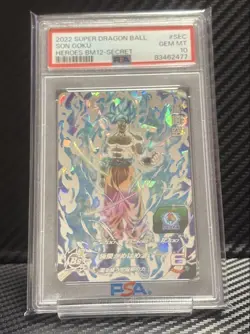 Psa10 Dragon Ball Heroes card Super Bm12-Sec Son Goku - Image 1