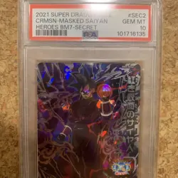 Psa10 Dragon Ball Heroes card Bm7-Sec2 The Syan Of Red Mask - Image 2