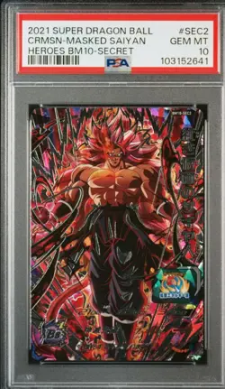 Psa10 Dragon Ball Heroes card Bm10-Sec2 The Syyan Of Red Mask Heroes - Image 2