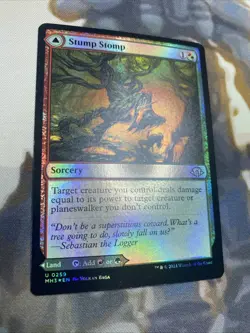 MTG: Modern Horizons 3 Stump Stomp / Burnwillow Clearing Foil NM - Image 3