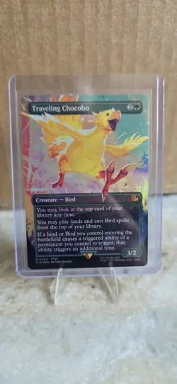 Traveling Chocobo #0406 Borderless FOIL, MTG x Final Fantasy - Image 1