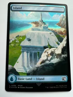 Island (0299) #299 (Foil) (NM) Final Fantasy FIN Magic MTG - Image 1
