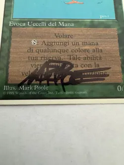 Birds of Paradise, MTG- Italian Revised, Played, Mark Poole Signature - Image 3