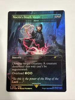 Noctis's Death Magic (FOIL) Unplayed NM MTG Final Fantasy Secret Lair Grimoire - Image 1