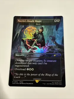 Noctis's Death Magic (FOIL) Unplayed NM MTG Final Fantasy Secret Lair Grimoire - Image 2