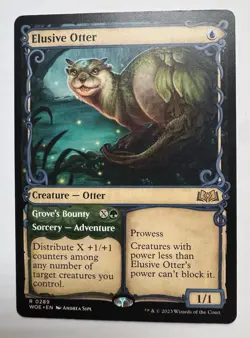 Elusive Otter (SHOWCASE) #289 | Near Mint | Wilds of Eldraine WOE | Magic MTG - Image 1