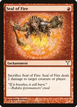 Seal of Fire - Foil Dissension MP MTG - Image 1