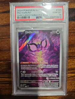 Pecharunt IR Promo PSA 10 Shrouded Fable Pokemon Center ETB Exclusive SVP129 - Image 1