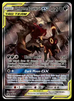 Pokemon TCG SM Promos #SM241 Umbreon & Darkrai GX LP - Image 1