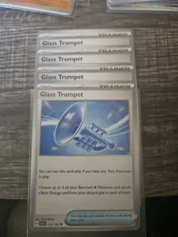 (4x) Glass Trumpet 135/142 - Pokemon TCG: Stellar Crown - Playset NM - Image 1
