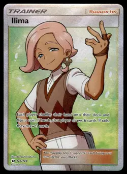 Pokemon TCG SM Base Set #146/149 Ilima (Full Art) LP - Image 1