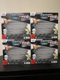 Pokemon Black Bolt & White Flare Unova Poster Collection - LOT OF 4 SEALED - Image 2