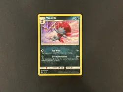 Pokemon TCG Weavile 74/156 Holo Rare Card Ultra Prism NM/LP - Image 1