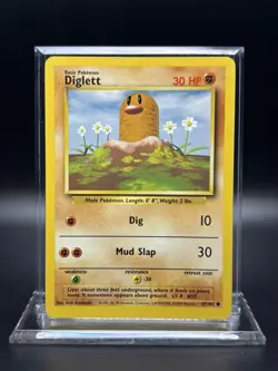 1999 Pokemon Base Set - Diglett No. 47/102 - Image 1