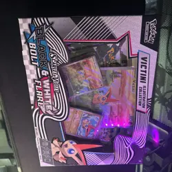 POKEMON SCARLET VIOLET BLACK BOLT & WHITE FLARE VICTINI ILLUSTRATION COLLECTION - Image 1