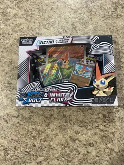 POKEMON SCARLET VIOLET BLACK BOLT & WHITE FLARE VICTINI ILLUSTRATION COLLECTION - Image 1