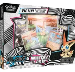 POKEMON SCARLET VIOLET BLACK BOLT & WHITE FLARE VICTINI ILLUSTRATION COLLECTION - Image 1