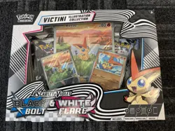 POKEMON SCARLET VIOLET BLACK BOLT & WHITE FLARE VICTINI ILLUSTRATION COLLECTION - Image 1