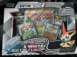 POKEMON SCARLET VIOLET BLACK BOLT & WHITE FLARE VICTINI ILLUSTRATION COLLECTION - Image 1