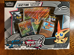 POKEMON SCARLET VIOLET BLACK BOLT & WHITE FLARE VICTINI ILLUSTRATION COLLECTION - Image 1