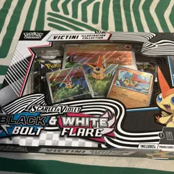 POKEMON SCARLET VIOLET BLACK BOLT & WHITE FLARE VICTINI ILLUSTRATION COLLECTION - Image 4
