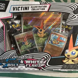 POKEMON SCARLET VIOLET BLACK BOLT & WHITE FLARE VICTINI ILLUSTRATION COLLECTION - Image 5