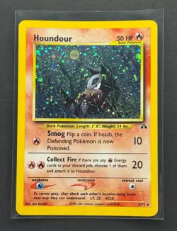 Pokemon Neo Discovery Houndour #5 Holo - Image 1