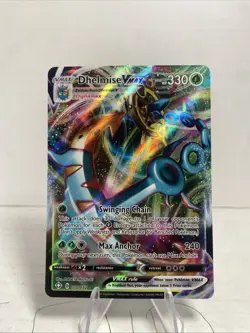 Pokemon Shining Fates Dhelmise VMAX Full Art Holo Rare 010/072 NM/M - Image 1