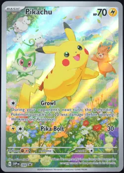 Pokemon TCG Pikachu SVP 088 2024 Paldea Adventure Chest Black Star Promo - NM - Image 1