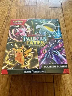 Paldean Fates Scarlet & Violet POKEMON TCG Booster Bundle Box with 6 Packs - Image 1