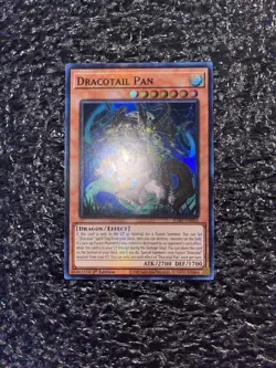 Yugioh Dracotail Pan JUSH-EN003 Super Rare 1st Edition Near Mint - Image 1