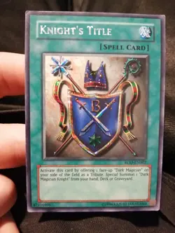 Yugioh Knight's Title ROD-EN002 Secret Rare Promo - Image 1