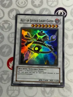 Ally of Justice Light Gazer - TSHD-EN096 - Super Rare (NM) - Yugioh - Image 1