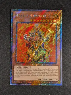 Yugioh - Master Hyperion RA03-EN252 1st Edition Platinum Secret Rare NM - Image 1