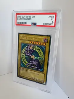 2002 Dark Magician SDY-006 Yu-Gi-Oh! English PSA 5 - Image 1