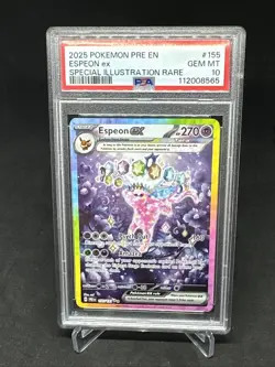 2025 Pokemon Pre En Espeon Ex Special Illustration Rare PSA 10 - Image 1