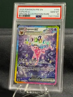 2025 Pokemon Pre En Espeon Ex Special Illustration Rare PSA 10 - Image 1