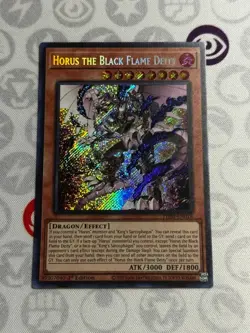 Horus the Black Flame Deity - PHNI-EN018 - Secret Rare (NM) - Yugioh - Image 1