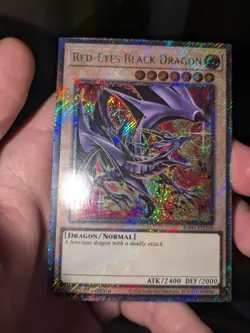 YuGiOh red Eyes Black Dragon Platinum Secret Rare RA04-EN109 - Image 1