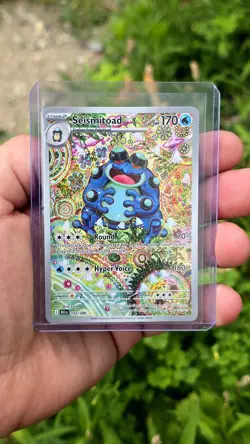 Pokemon Seismitoad IR 105/086 Black Bolt Holofoil Card, Near Mint Condition - Image 1