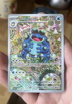 Pokemon Seismitoad IR 105/086 Black Bolt Holofoil Card, Near Mint Condition - Image 3