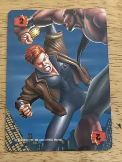 Fleer Marvel Over Power Black Window Power 2 CCG Card # - Image 1