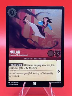 Mulan #115/204 Ursula's Return Disney Lorcana NM Card - Image 1