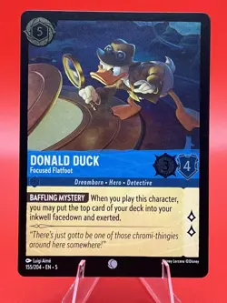 Donald Duck #155/204 Shimmering Skies Disney Lorcana NM Card - Image 1