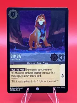 Simba #173/204 Shimmering Skies Disney Lorcana NM Card - Image 1
