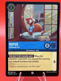 Rufus #153/204 Into the Inklands Disney Lorcana NM Card - Image 1