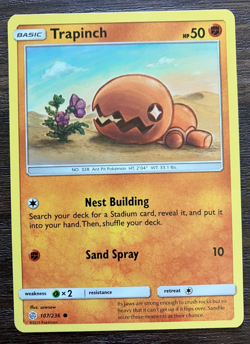 Trapinch 107/236 - 2019 Pokemon Cosmic Eclipse Common Card - CLEAN NM - Image 1