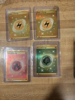 Pokemon TCG Gold Hyper Rare Energy Card Lot. Scarlet & Violet. - Image 2