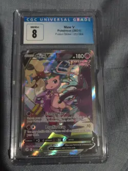Pokemon TCG Mew v Alternate Full Art Holo Rare Card 251/264 - Image 1