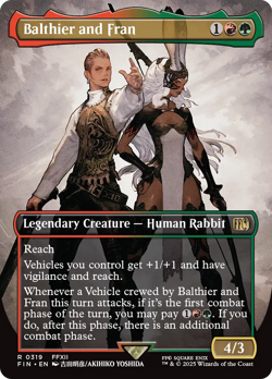 Balthier and Fran (Borderless Artist 319) FOIL Final Fantasy NM CARD ABUGames - Image 1